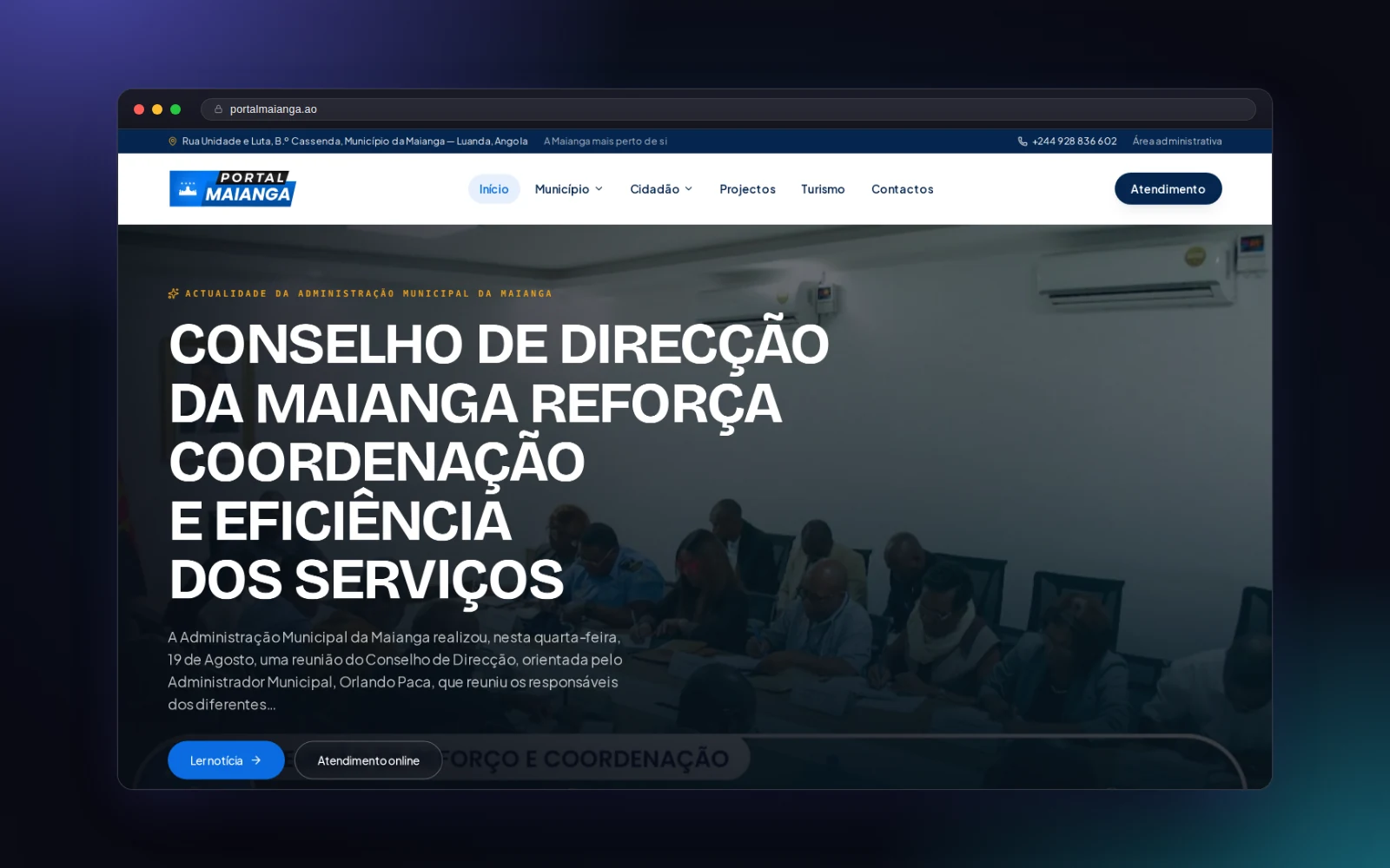 Portal Maianga - Administração Municipal Da Maianga — vista 1